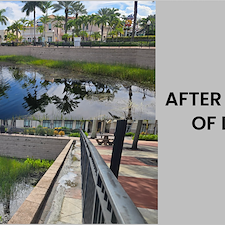 Commercial Project - Pressure Cleaning/Pressure Washing two Retaining Wall in lake located at Legacy Place in Palm Beach Gardens, FL 33410 4